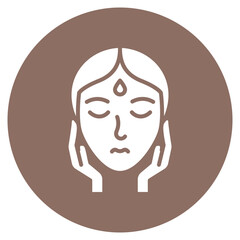 Facial Treatment icon vector image. Can be used for Spa.
