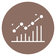 Graph icon vector image. Can be used for Web Marketing.