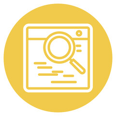Content Search icon vector image. Can be used for Web Marketing.