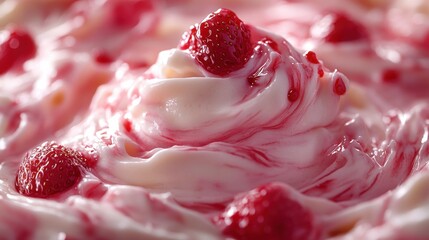 Delicious raspberry swirl dessert recipe kitchen food preparation home environment close-up view culinary delight
