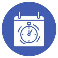 Deadline icon vector image. Can be used for Project Management.