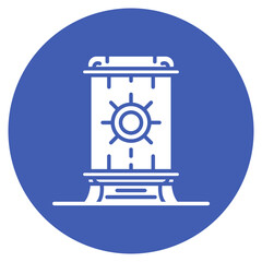 Space Chamber icon vector image. Can be used for Science Fiction.