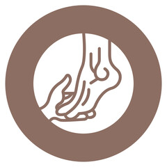 Metatarsals icon vector image. Can be used for Human Anatomy.