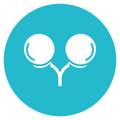 Testes icon vector image. Can be used for Human Anatomy.
