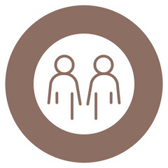 Relationships icon vector image. Can be used for Networking.