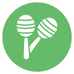 Maracas icon vector image. Can be used for Festa Junina.