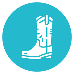 Country Boots icon vector image. Can be used for Festa Junina.