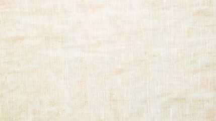 Weathered pale white linen fabric texture background