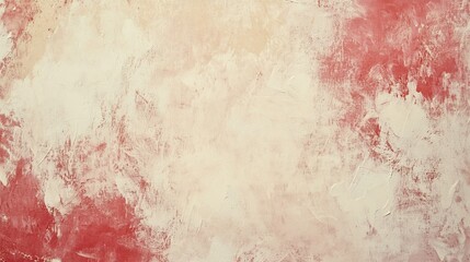 Abstract weathered red white paint art texture background