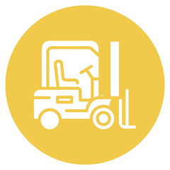 Forklift icon vector image. Can be used for Warehouse.