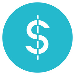 Dollar icon vector image. Can be used for Supermarket.