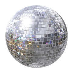 A reflective orb, made up of countless small mirrors, ideal for creating light displays