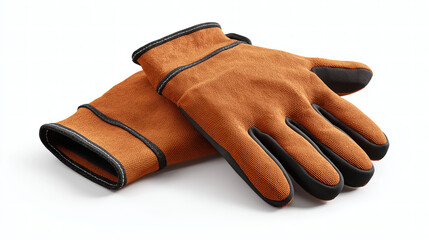 Brown Work Gloves Gardening Utility Safety