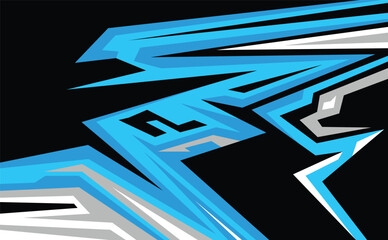 Illustration Vector graphic of Abstract Racing Stripes Background fit for Racing Design etc.