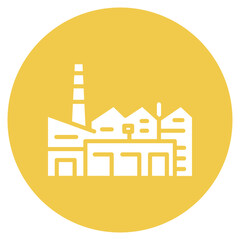 Industry icon vector image. Can be used for Manufacturing.