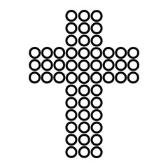 Vector Cross symbol, Christian cross vector design, Religious clipart, Easter cross sign