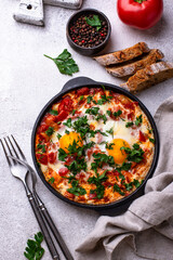 Shakshuka, traditional Jewish breakfast dish