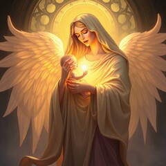Guardian Angel&rsquo;s Embrace: Protecting the Innocent Light