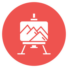 Painting icon vector image. Can be used for Art and Craft Supplies.