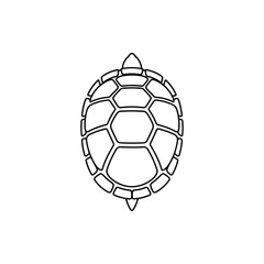 Obraz premium A detailed illustration of a turtle shell showcasing its unique hexagonal patterns and natural design