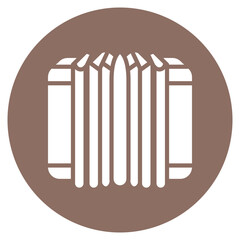 Accordion icon vector image. Can be used for Oktoberfest.