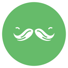 Moustache icon vector image. Can be used for Oktoberfest.
