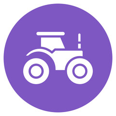 Smart Tractor icon vector image. Can be used for Biometrics.