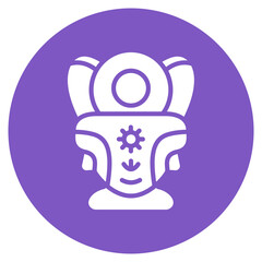 Baby Carrier icon vector image. Can be used for Baby Shower.