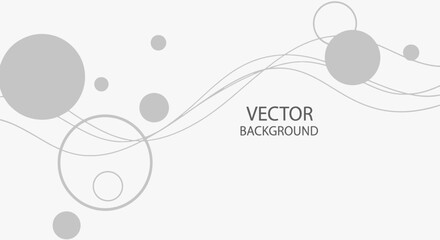 Subtle vector art with soft curves and delicate circle elements, ideal for backgrounds, and minimal designs