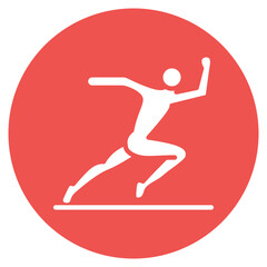 Athlete icon vector image. Can be used for Diversity.