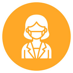 Dental Assistant icon vector image. Can be used for Diversity.