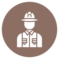 Forest Ranger icon vector image. Can be used for Diversity.
