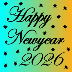 happy new year card image vector design