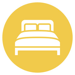 Bed icon vector image. Can be used for Luxury.