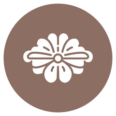 Brooch icon vector image. Can be used for Luxury.