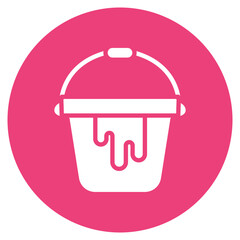 Bucket icon vector image. Can be used for Luxury.