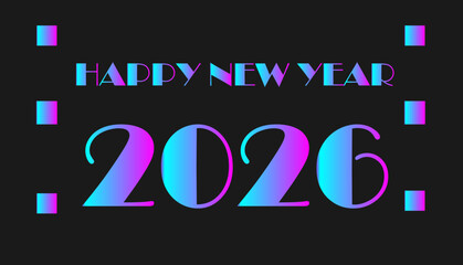 happy new year 2026 image vector design