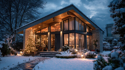 Fototapeta premium Chilly night in a cozy home