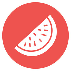 Watermelon icon vector image. Can be used for Casino.