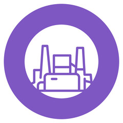 Blast Furnace icon vector image. Can be used for Mettalurgy.