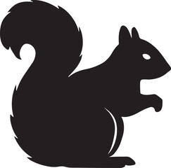 silhouette of a squirrel