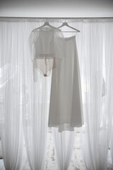 Wedding dress in highlight