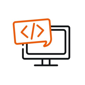 Code Animated Video Icon - Motion Graphics