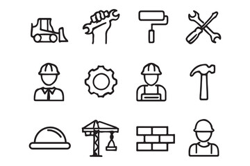 Construction Icons and Tools
