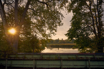 wschód słońca ,zbiornik wodny © Marcin Łazarczyk