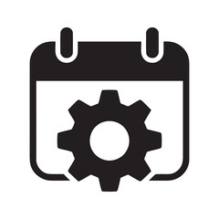 Event calendar and appointment schedule icon for planning and organizing dates reminders and important meetings on a specific day of the month
