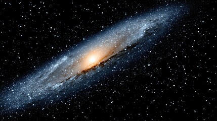 Stunning spiral galaxy illuminating the vast universe