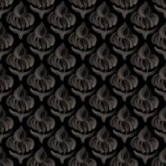 Dark Brown Seamless Pattern with Abstract Brush Texture