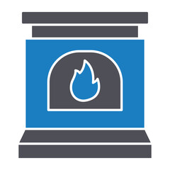 Furnace Vector icon which can easily modify or edit