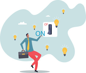 Business idea and solution to solve company problem or innovation and strategy to win business success .about a man and his life.